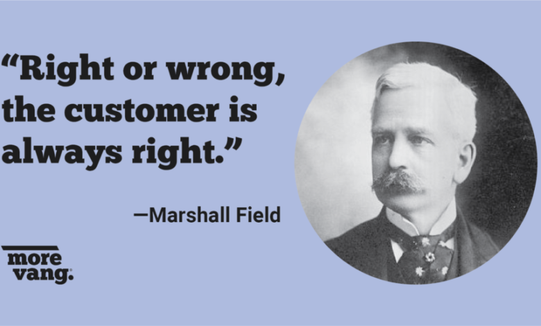 the customer is always right in matters of taste