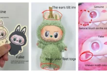 real vs fake labubu