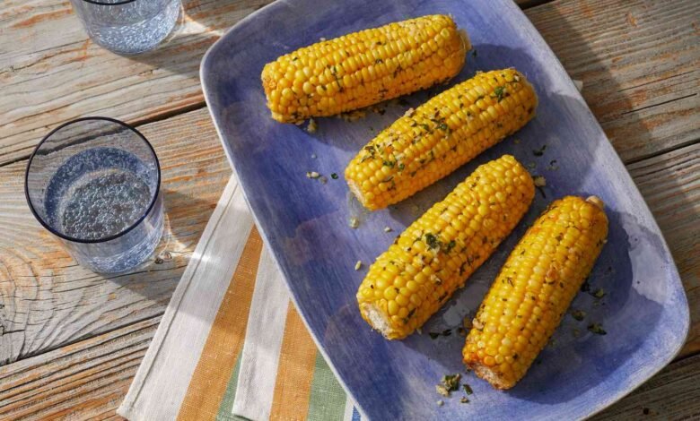 Oven Roasted Corn on the Cob in Husk